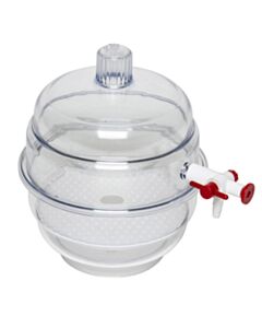 RPI Transparent Vacuum Desiccator, 5 7/8 X 8 1/8 Inches