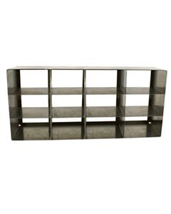 RPI Upright Freezer Rack For 3 Inch High Boxes, 12 Box Capacity, 4 X 3 Array, 5 1/2 X 22 X 9 5/8h Inches