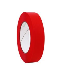 RPI Color Coded MuLti-Purpose Laboratory Tape, 3 Inch Core, 1 Inch Wide, 2,160 Inches Per Roll, Red