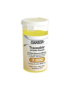 RPI Traceable Ph Buffer Standards, 7.000 Ph Value, 6 Single Use 100ml Containers