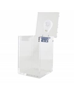 RPI Mini Rad-Can Beta Shield Benchtop Container, 3/8 Inch Thick, 4 1/2 X 4 1/2 X 6 3/4 Inches
