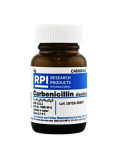 RPI Carbenicillin, Disodium Salt, 5 Grams