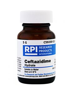 RPI Ceftazidime Hydrate, 5 Grams