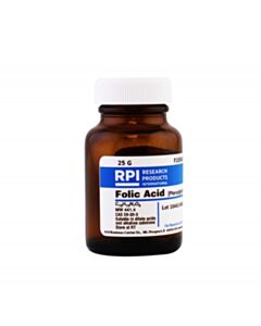 RPI Folic Acid [Pteroylglutamic Acid] [Vitamin M], 25 Grams