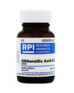 RPI Gibberellic Acid A3 [Ga3], 5 Grams