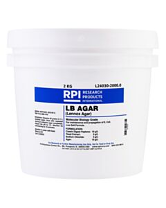 RPI Lb Agar, Low Salt FormuLa, Powder [Lennox L Agar], 2 Kilograms