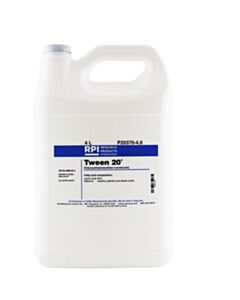 RPI Tween 20 [Polyoxyethylenesorbitan Monolaurate], 4 Liters