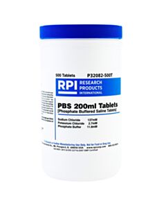 RPI Pbs [Phosphate Buffered Saline] 200ml Tablets, 500 Tablets Per Bottle