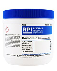 RPI Penicillin G Potassium Salt, 100 Grams