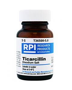 RPI Ticarcillin Disodium Salt, 5 Grams