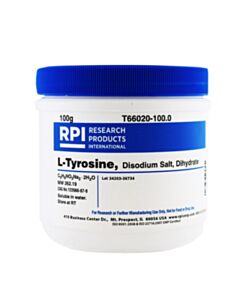 RPI L-Tyrosine, Disodium Salt Dihydrate, 100 Grams