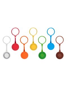 Corning Axygen Microcentrifuge Looped Screw Caps, with O-rings, Orange, Polypropylene, 4000/CS