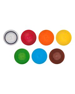 Corning Axygen Microcentrifuge Non-Looped Screw Caps, with O-rings, Orange, 4000/CS