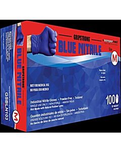 Sempermed Gripstrong Blue Nitrile Industrial Glove, Medium (Non-Cancellable + Non-Returnable)