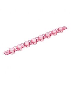 Simport Flat Cap Strip 8 For Reaction Strips Red, 125/PK