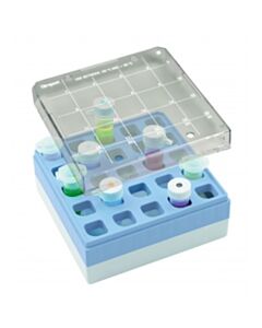 Simport Storage Box, 5mL Tube, 25 Place Blue, 18/PK