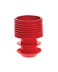 Simport Flanged Plug Cap 16mm Pe Red, 1000/PK