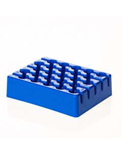 Simport Rack 25 Places For 5 mL Tubes Blue, 5/PK