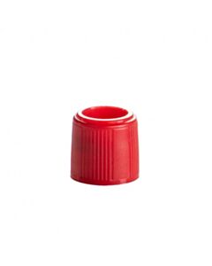 Simport Screw Cap Lip Seal For Sample Tube Red, 1000/PK