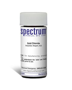 Spectrum Chemical Gold Chloride, Tri;, ACS, 5g, 6/