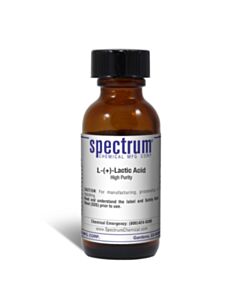 Spectrum Chemical L-(+)-Lactic Acid, Hig; 25g
