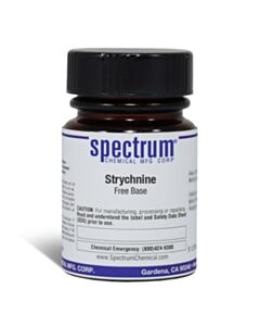 Spectrum Chemical Strychnine, Free Base, 5g, ST142-5GM