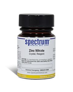 Spectrum Chemical Zinc Nitrate, Crystal, Z1075-25GM