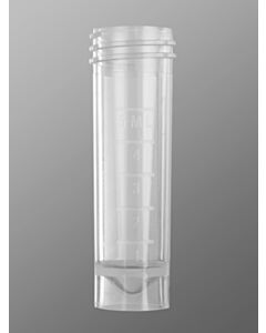 Corning Axygen 5mL Self Standing Screw Cap Transport Tube, Clear, Non-Sterile, 2000/UNIT