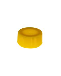 Simport Flat CapW/0-Ring Seal Yellow, 1000/PK
