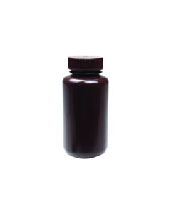 United Scientific Reagent Bottle (Wide Mouth) 250 mL, Amber, HDPE