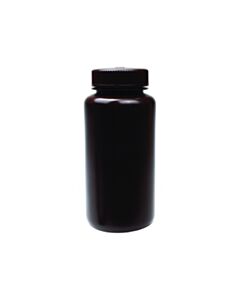 United Scientific Reagent Bottle (Wide Mouth) 500 mL, Amber, HDPE
