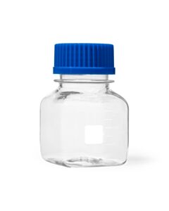 United Scientific Media Storage Bottle, Square, Pc W/ Pp Cap, 150ml