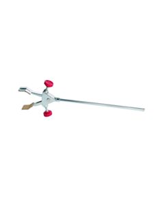 United Scientific 2-Prong Burette Clamp W/ Extension Rod, Cork Coated Grips