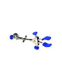 United Scientific 2-Prong Burette Clamp W/ Boss Head, Silicone Coated Grips