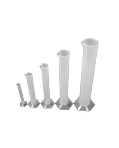 United Scientific Graduated Cylinder Set Of 5, Pp, Hex Base