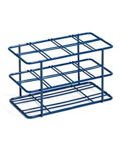 United Scientific Coated Wire Rack, 50 mL Centrifuge Tubes, 8 Place, Blue
