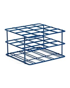 United Scientific Coated Wire Rack, 50 mL Centrifuge Tubes, 16 Place, Blue