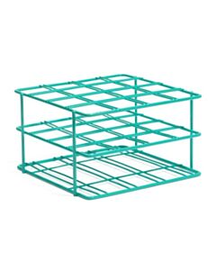 United Scientific Coated Wire Rack, 50 mL Centrifuge Tubes, 16 Place, Teal