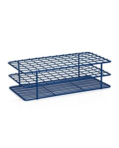 United Scientific Coated Wire Rack, 10-13 mm Tubes, 72 Place, Blue