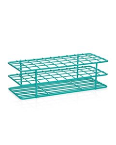 United Scientific Coated Wire Rack, 13-16 mm Tubes, 40 Place, Teal