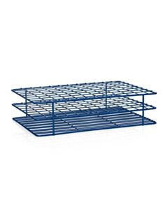United Scientific Coated Wire Rack, 13-16 mm Tubes, 96 Place, Blue