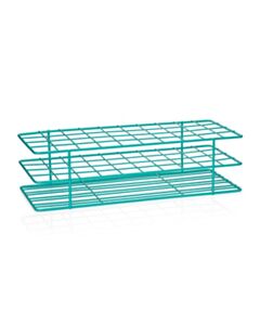 United Scientific Coated Wire Rack, 20-25 mm Tubes, 40 Place, Teal
