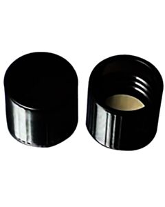 United Scientific Screw Cap W/ Bonded Rubber Liner, 13-415 Thread Finish