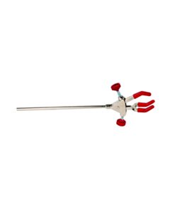 United Scientific 3-Prong Extension Clamp W/ Rod, Pvc Coated Grips