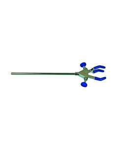 United Scientific 3-Prong Extension Clamp W/ Rod, Silicone Coated Grips