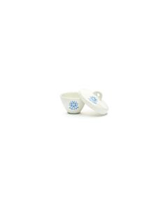 United Scientific Porcelain Crucible, Wide Form W/ Cover, 10ml