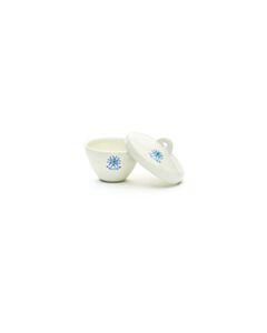 United Scientific Porcelain Crucible, Wide Form W/ Cover, 20ml