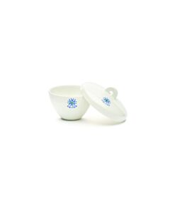 United Scientific Porcelain Crucible, Wide Form W/ Cover, 30ml