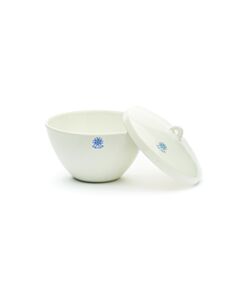 United Scientific Porcelain Crucible, Wide Form W/ Cover, 250ml