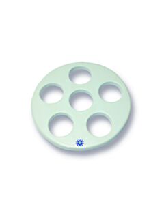 United Scientific Porcelain Desiccator Plate W/ Large Holes, 190mm Dia